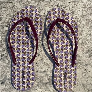 Tory Burch Purple Flip Flops